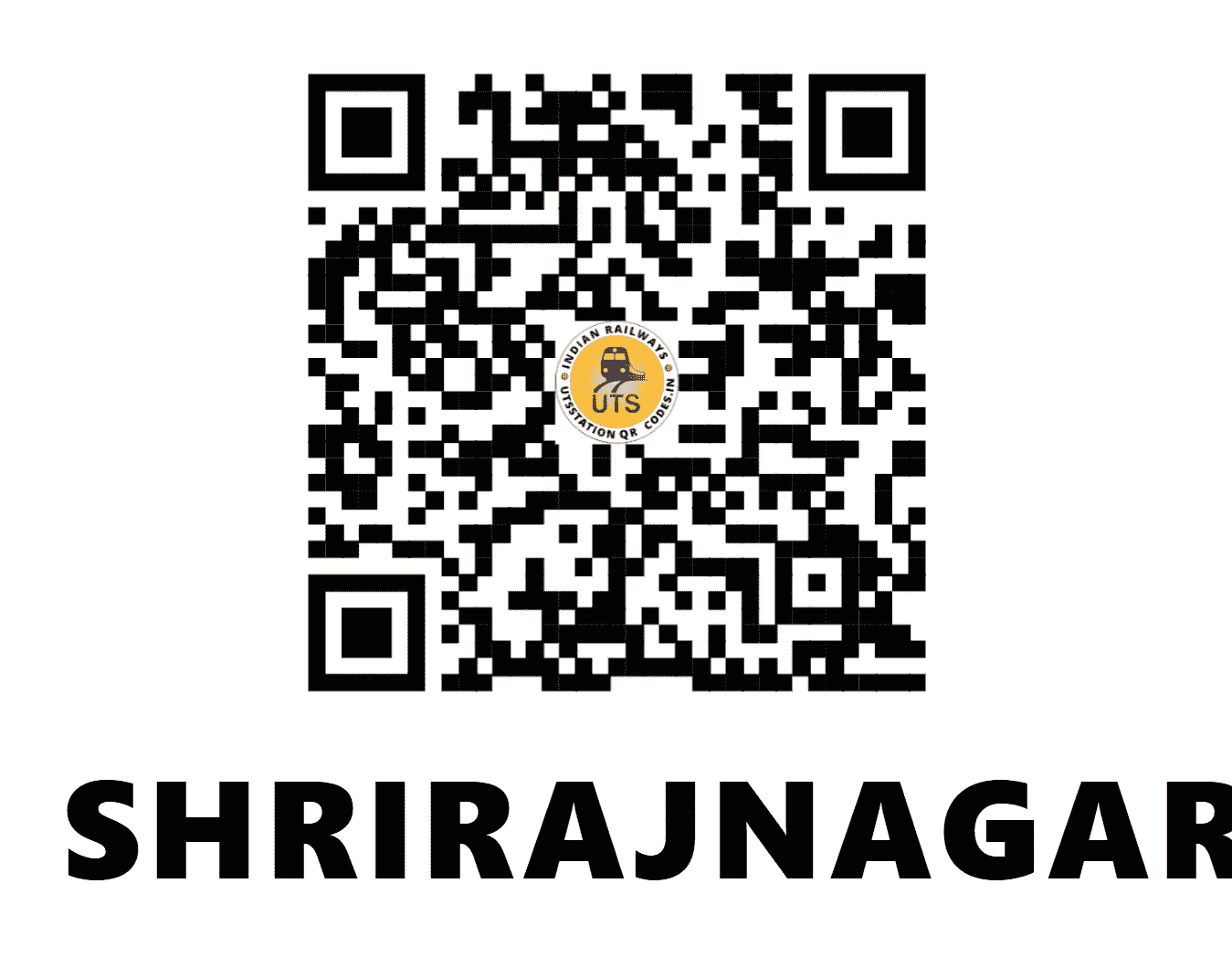 UTS QR Code for SHRIRAJNAGAR - SAGR (NR - UTTAR PRADESH)
